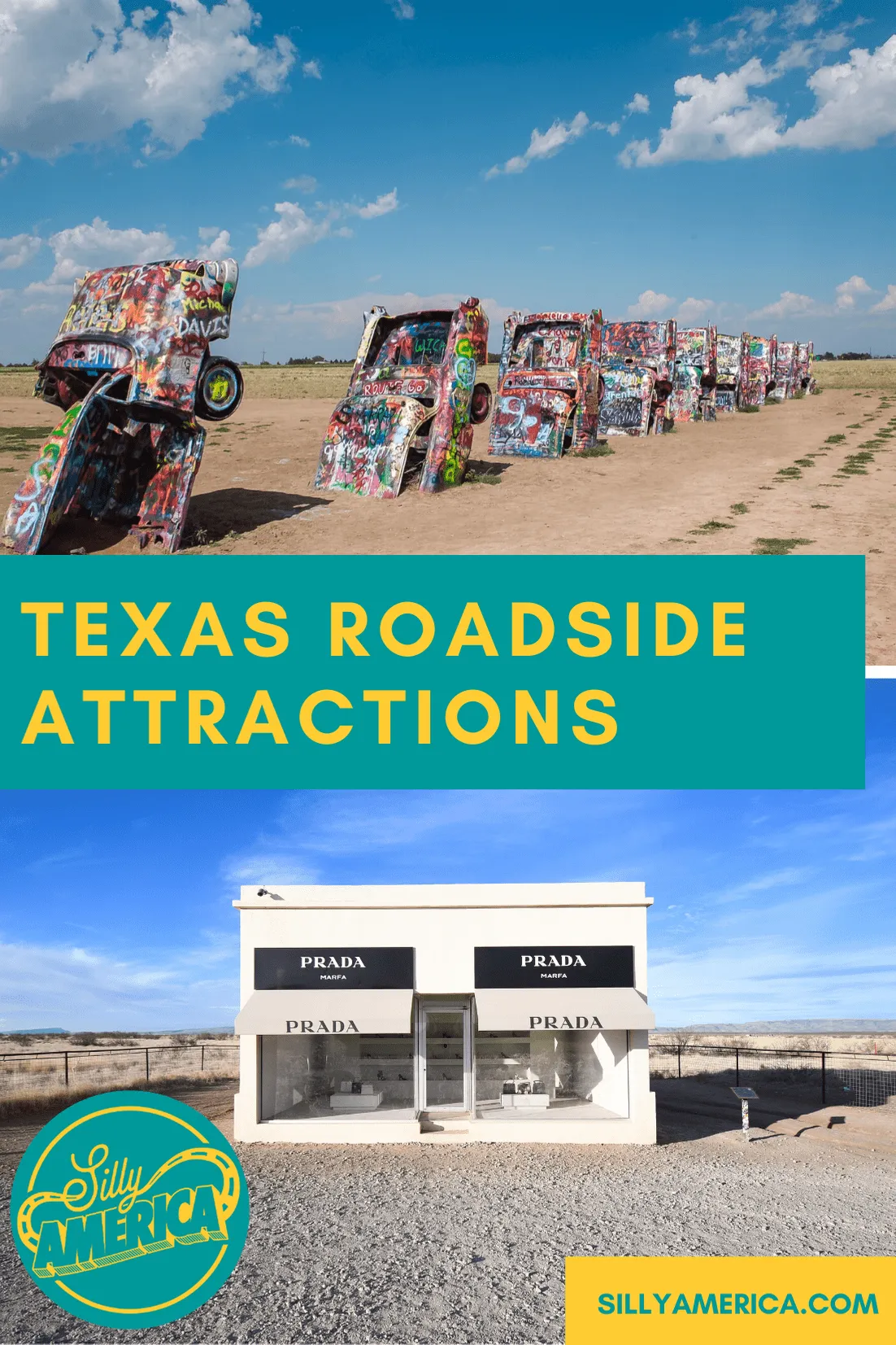 The best Texas roadside attractions to visit on a Texas road trip. Add these roadside oddities to your travel bucket list, itinerary, or route map! Fun road trip stops for kids and adults on Route 66 and beyond. #TexasRoadsideAttractions #TexasRoadsideAttraction #RoadsideAttractions #RoadsideAttraction #RoadTrip #TexasRoadTrip #TexasRoadTripMap #TexasRoadTripBucketLists #TexasBucketList #TexasRoadTripIdeas #TexasWeekendGetaways #TexasRoadTripWithKids #TexasRoadTripItinerary