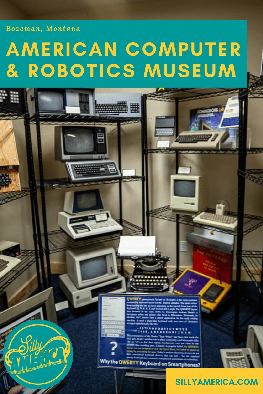 The American Computer & Robotics Museum in Bozeman, Montana features a comprehensive history of the computer with "4,000 years of humanity and technology." #MontanaRoadsideAttractions #MontanaRoadsideAttraction #RoadsideAttractions #RoadsideAttraction #RoadTrip #MontanaRoadTrip #MontanaRoadTripMap #MontanaRoadTripItinerary #MontanaRoadTripBucketLists #MontanaBucketList #MontanaRoadTripIdeas #MontanaWinterRoadTrip #MontanaRoadTripWithKids #MontanaRoadWithKids