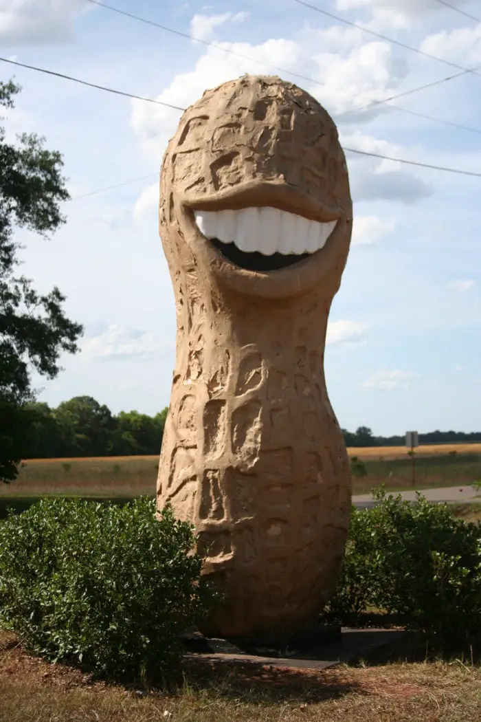 Best Roadside Attractions  - Georgia - Jimmy Carter Peanut of Plains Statue