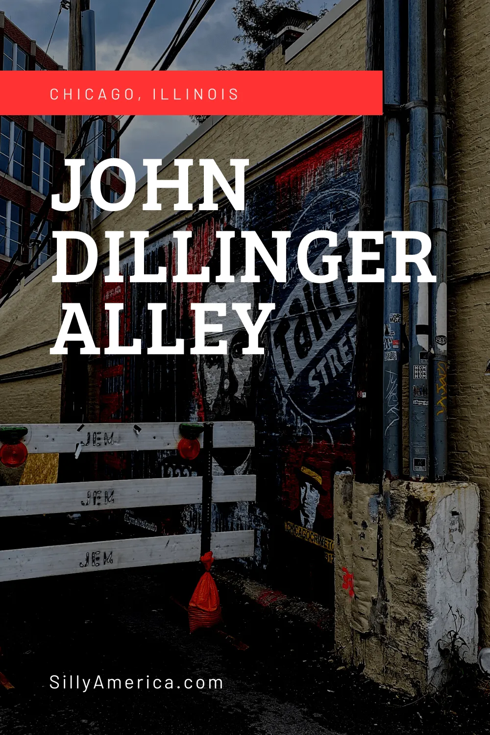 On July 22, 1934 gangster John Dillinger was gunned down. Today the John Dillinger alley is a Chicago roadside attraction worth checking out. Visit the John Dillinger mural on your Chicago vacation or Illinois road trip.
#IllinoisRoadsideAttractions #IllinoisRoadsideAttraction #RoadsideAttractions #RoadsideAttraction #RoadTrip #IllinoisRoadTrip #IllinoisWeekendGetaways #IllinoisRoadTripItinerary #IllinoisRoadTripMap #IllinoisRoadTripTravel #Mural #StreetArt