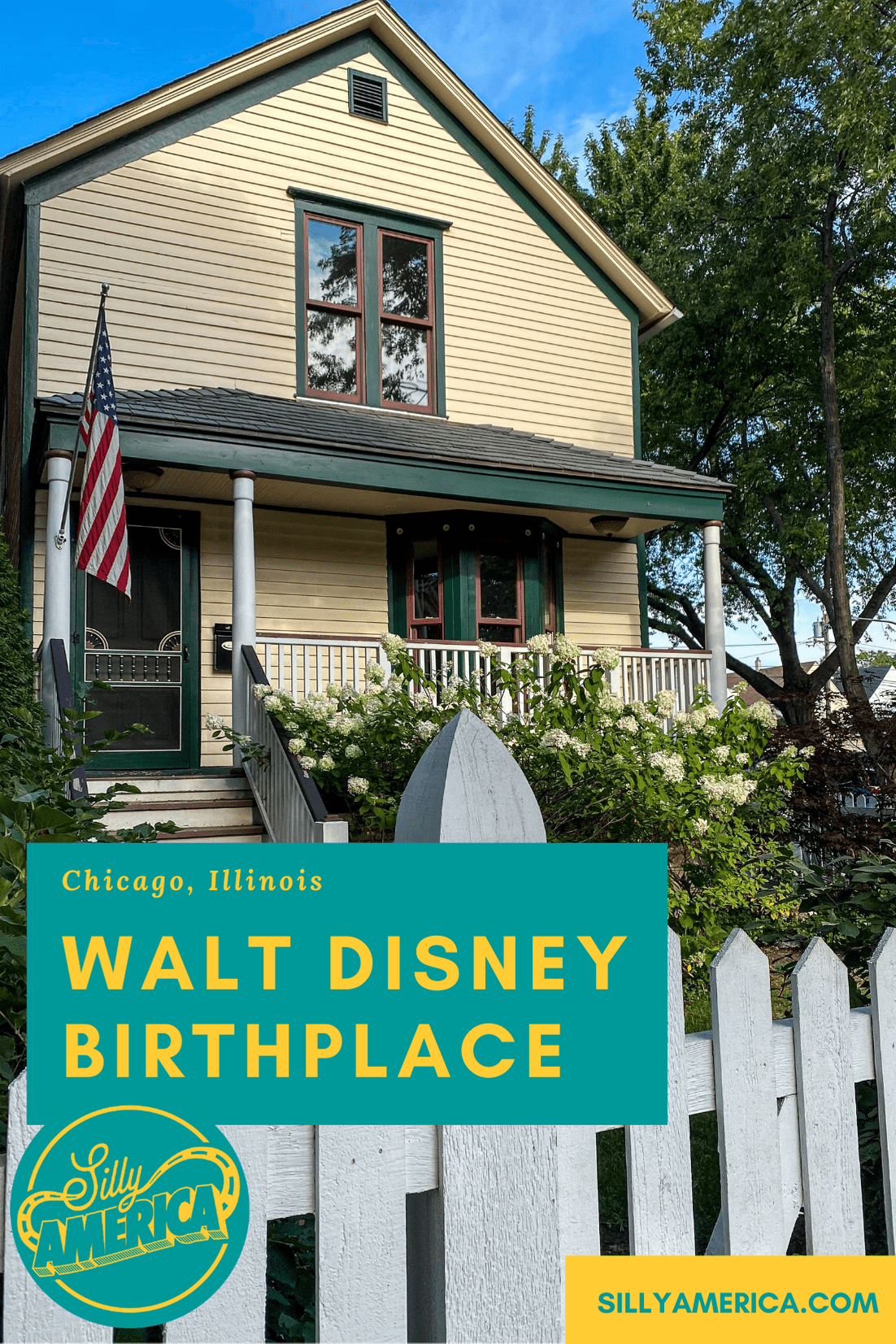 The Walt Disney Birthplace is in Chicago, Illinois. Walt Disney, the animator, voice actor, writer, and film producer who was an animation superstar and created the Disney empire. His father, Elias Disney‍, built this house and, on December 5, 1901, Walter Elias Disney was born there. He spent his early childhood living in that house before the family moved to a farm in Marceline, Missouri, when he was four years old. #Disney #WaltDisney #ChicagoRoadsideAttraction #IllinoisRoadsideAttractions