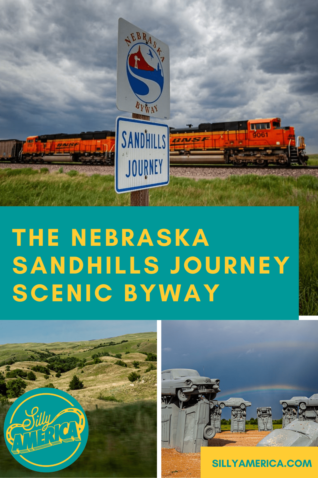 The Sandhills Journey Scenic Byway is a 272-mile road trip that takes you through some of the most breathtaking landscapes in Nebraska. The road, also known as Nebraska Highway 2, runs from Grand Island on the southeastern end to Alliance on the northwestern end.  #NebraskaRoadsideAttractions #NebraskaRoadsideAttraction #RoadsideAttractions #RoadsideAttraction #RoadTrip #NebraskaRoadTrip #ThingsToDoInNebraska #NebraskaRoadTripWithKids #NebraskaTravelRoadTrips #ThingsToSeeInNebraska