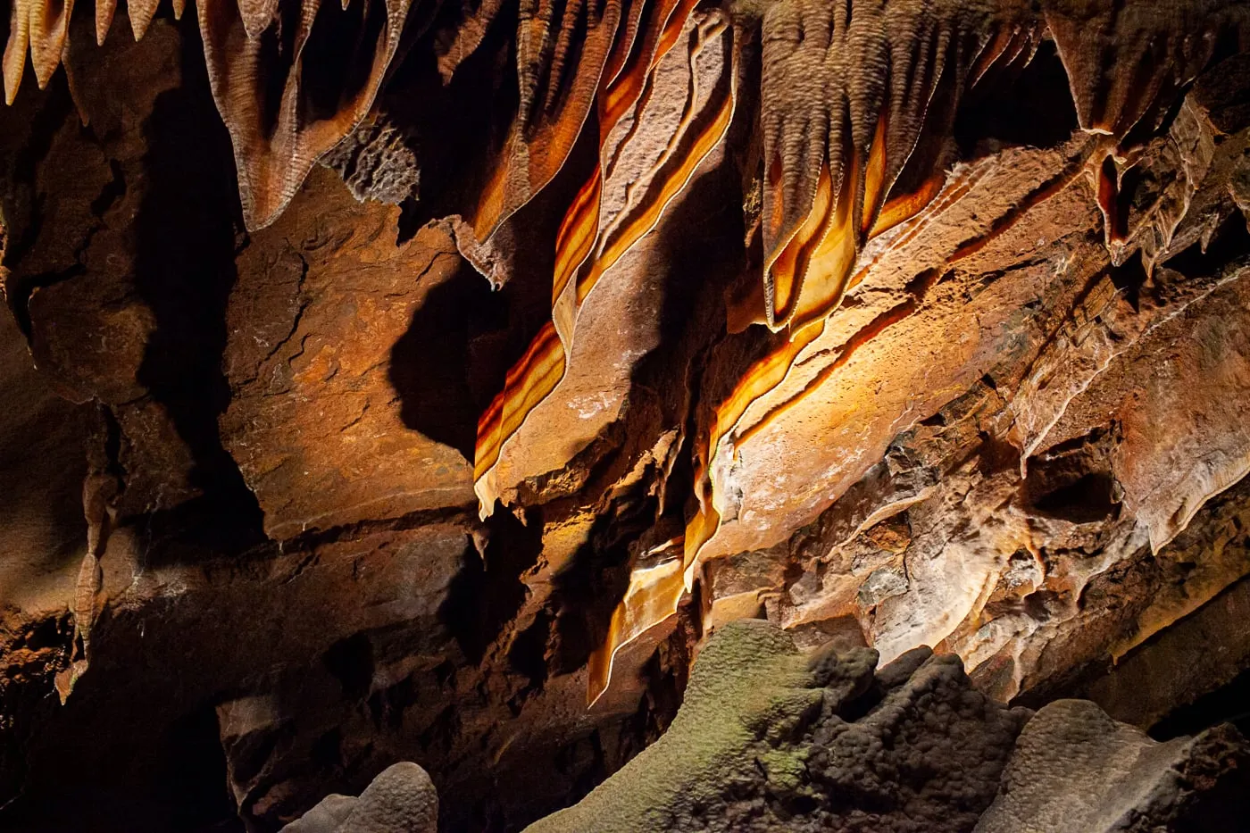 Breakfast Bacon Cave at Shenandoah Caverns in Quicksburg, Virginia.