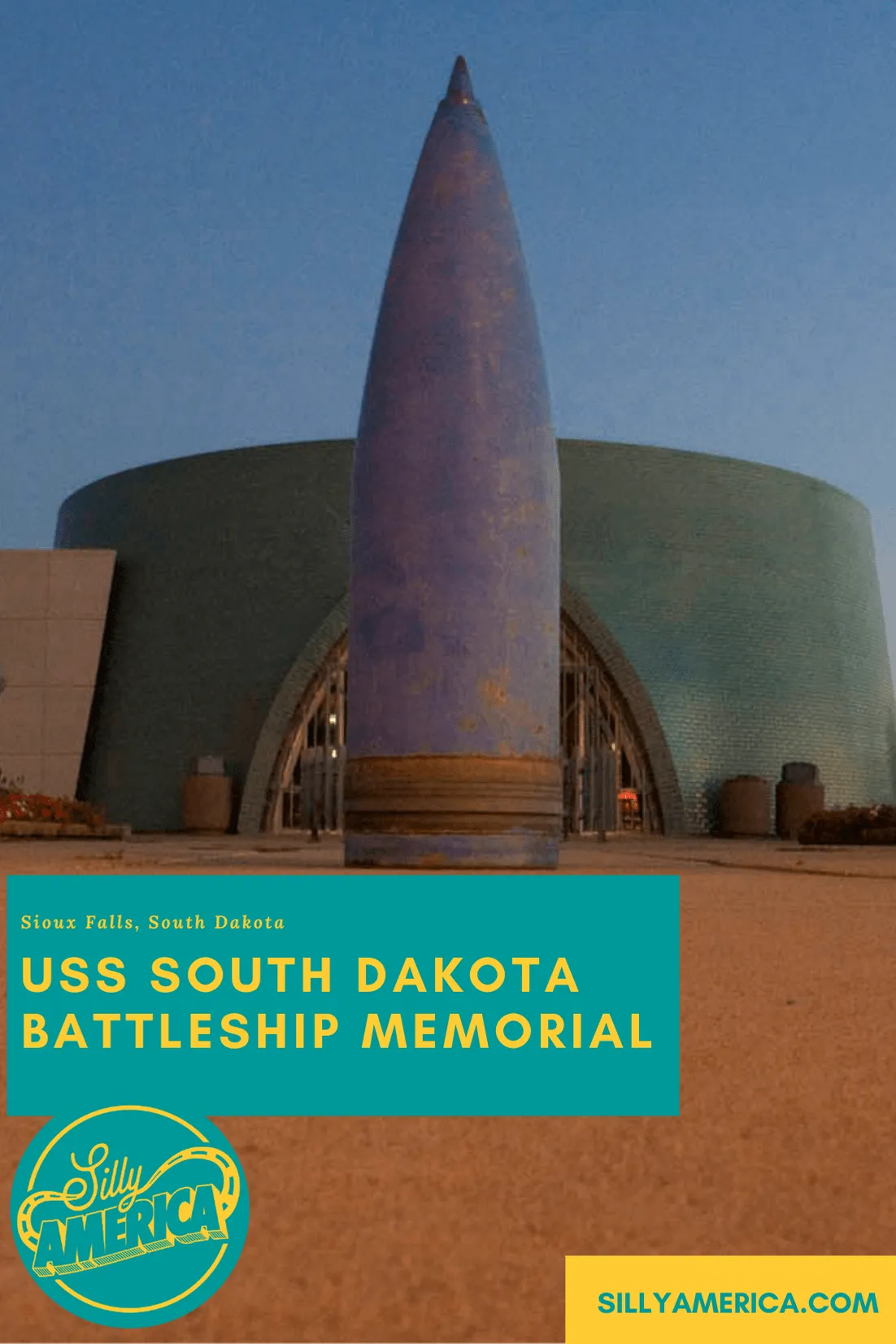The USS South Dakota Battleship Memorial in Sioux Falls, South Dakota features a full-sized concrete outline of USS South Dakota. Visit this South Dakota roadside attraction on a road trip. #SouthDakotaRoadsideAttractions #SouthDakotaRoadsideAttraction #RoadsideAttractions #RoadsideAttraction #RoadTrip #SouthDakotaRoadTrip #ThingsToDoInSouthDakota #SouthDakotaRoadTripItinerary #SouthDakotaBucketList #SouthDakotaSummerRoadTrip #SouthDakotaRoadTripIdeas #SouthDakotaAwesomeRoadTrip