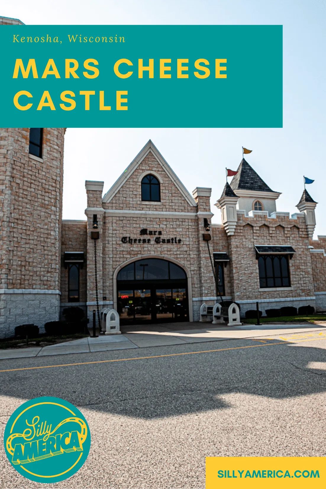 There's a castle in Wisconsin revered by locals and sought out from distinguished travelers from near and far. You guessed it, this Wisconsin tourist attraction can only be the one and only Mars Cheese Castle. Mars Cheese Castle is a cheesy tourist attraction and Wisconsin cheese shop shaped like a castle off if Interstate 94.  #WisconsinRoadsideAttractions #WisconsinRoadsideAttraction #RoadsideAttractions #RoadsideAttraction #RoadTrip #WisconsinRoadTrip  #ThingsToDoInWisconsin