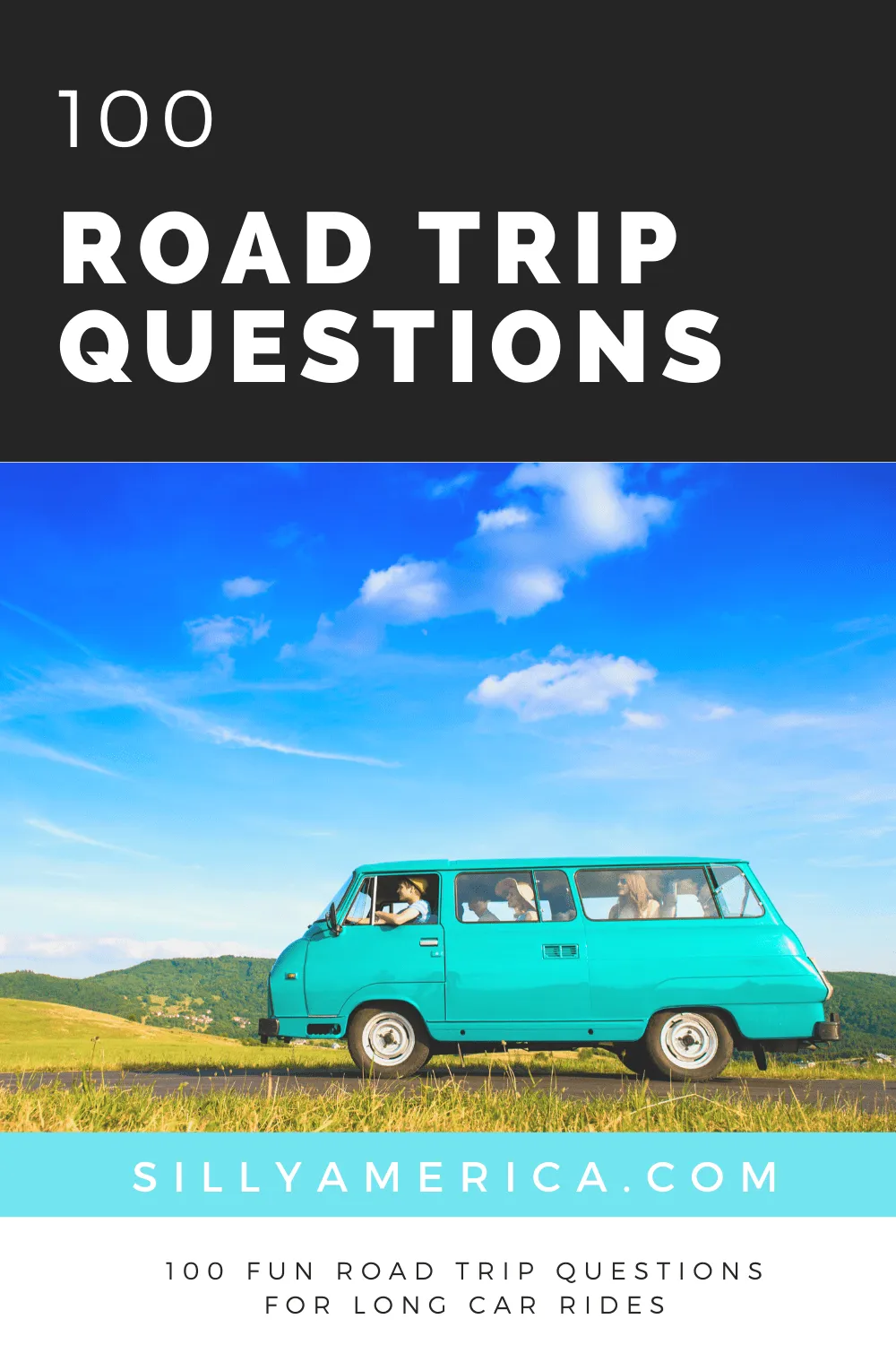 There are plenty of options for road trip entertainment. Why not spend some time in the car getting to know your passengers by taking turns answering road trip questions. Whether you're traveling with your partner, family, or friends, these car ride questions are the perfect ice breakers and conversation starters. Some are deep, others are just plain fun. These 100 pre-written questions to ask on a road trip are sure to get everyone in the car talking. #RoadTrip