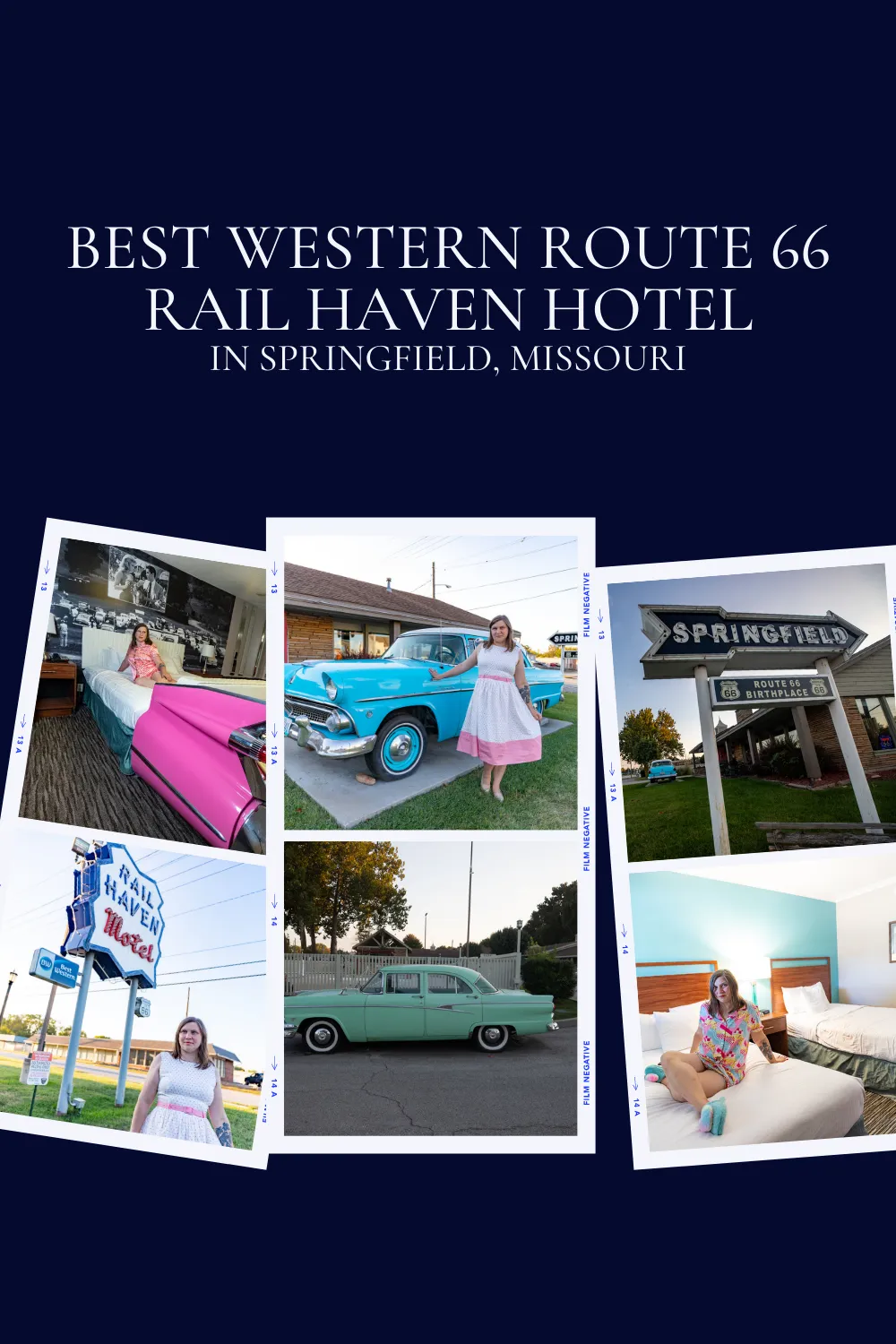 Route 66 travelers deserve a good night’s sleep. After a day behind the wheel on a Missouri road trip, stopping at all of the Route 66 roadside attractions, museums, restaurants, and more, a good shower and a comfy bed is always a welcome sight. Take that and add modern amenities, vintage charm, and a touch of Elvis, and you have this iconic Route 66 hotel. Welcome to the Best Western Route 66 Rail Haven hotel in Springfield, Missouri.  #RoadTrip #Route66 #Route66RoadTrip #MissouriRoute66