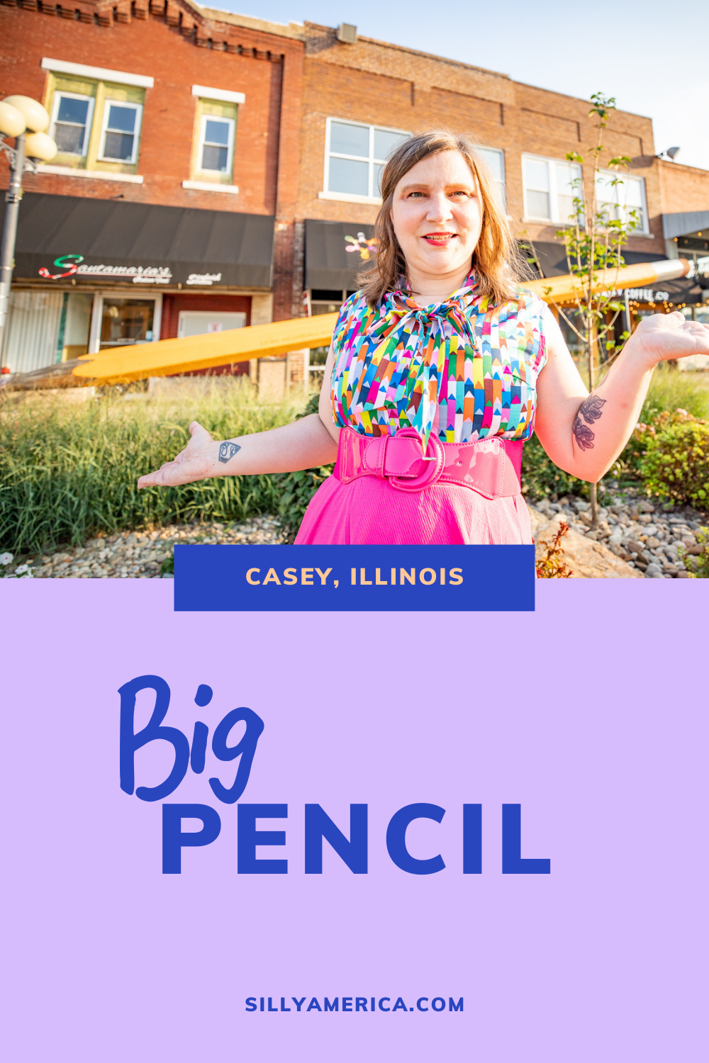 Big Pencil in Casey, Illinois - Silly America