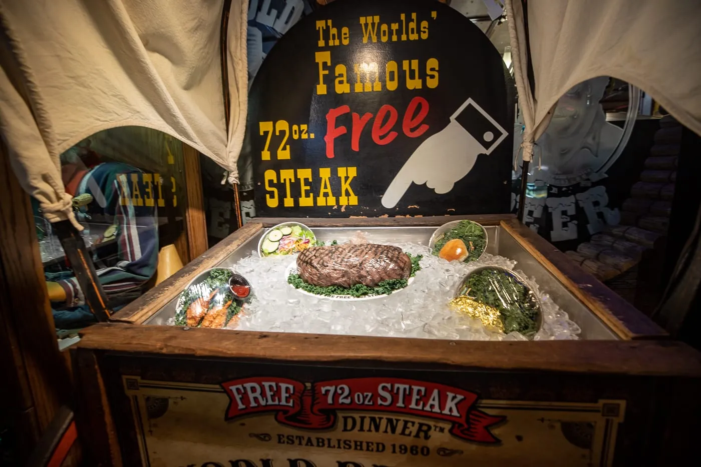 Free 72oz Steak Challenge at The Big Texan Steak Ranch in Amarillo, Texas