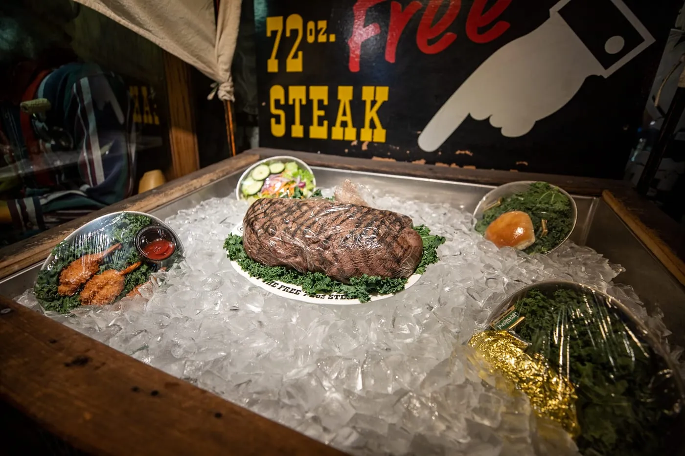 Free 72oz Steak Challenge at The Big Texan Steak Ranch in Amarillo, Texas