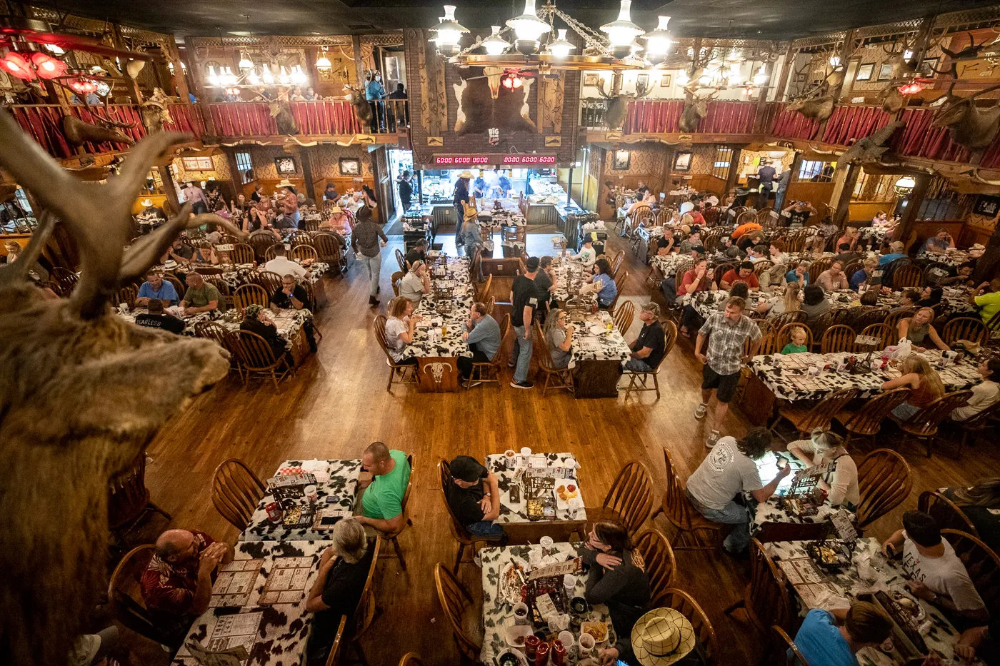 Inside The Big Texan Steak Ranch in Amarillo, Texas