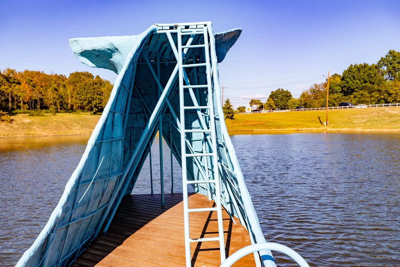 Blue Whale of Catoosa on Route 66 in Oklahoma - Route 66 Roadside Attraction