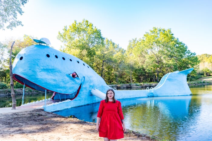 Blue Whale of Catoosa on Route 66 in Oklahoma - Route 66 Roadside Attraction