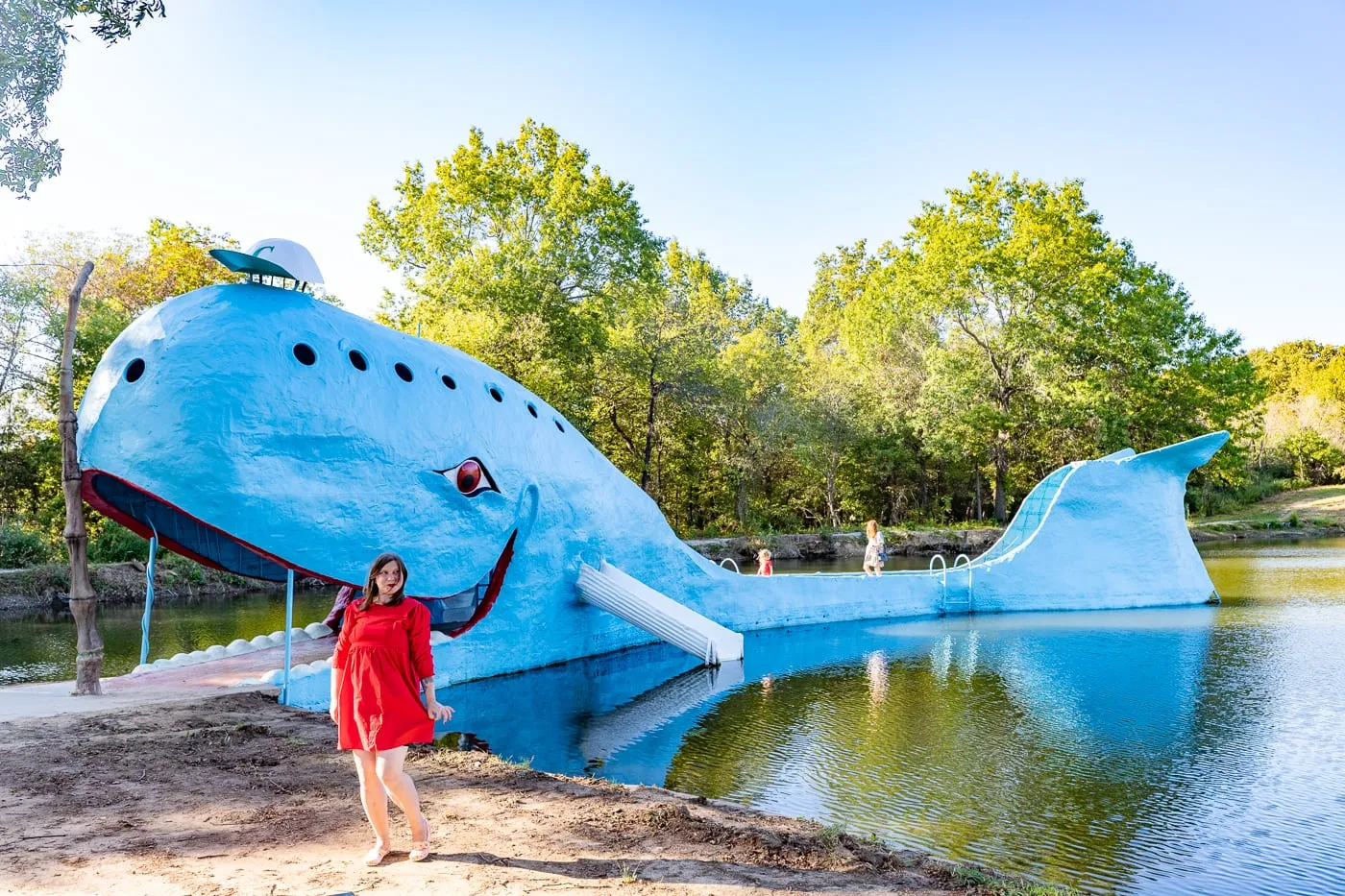 Blue Whale of Catoosa on Route 66 in Oklahoma - Route 66 Roadside Attraction