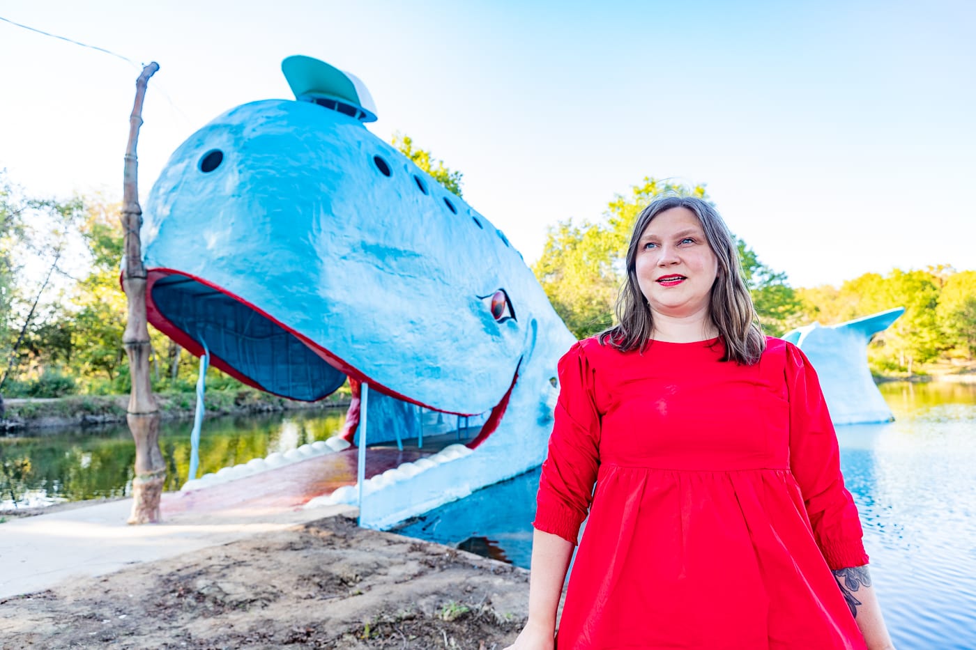 Blue Whale of Catoosa on Route 66 in Oklahoma - Route 66 Roadside Attraction