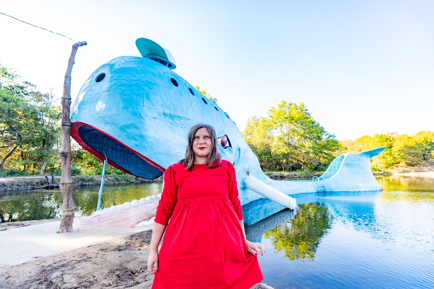 Blue Whale of Catoosa on Route 66 in Oklahoma - Route 66 Roadside Attraction