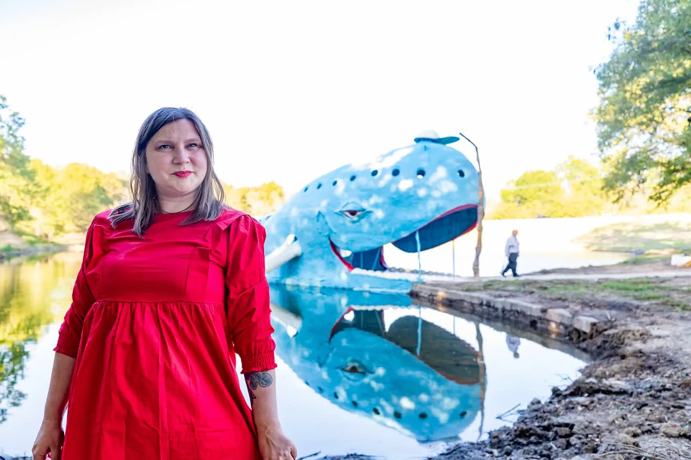 Blue Whale of Catoosa on Route 66 in Oklahoma - Route 66 Roadside Attraction