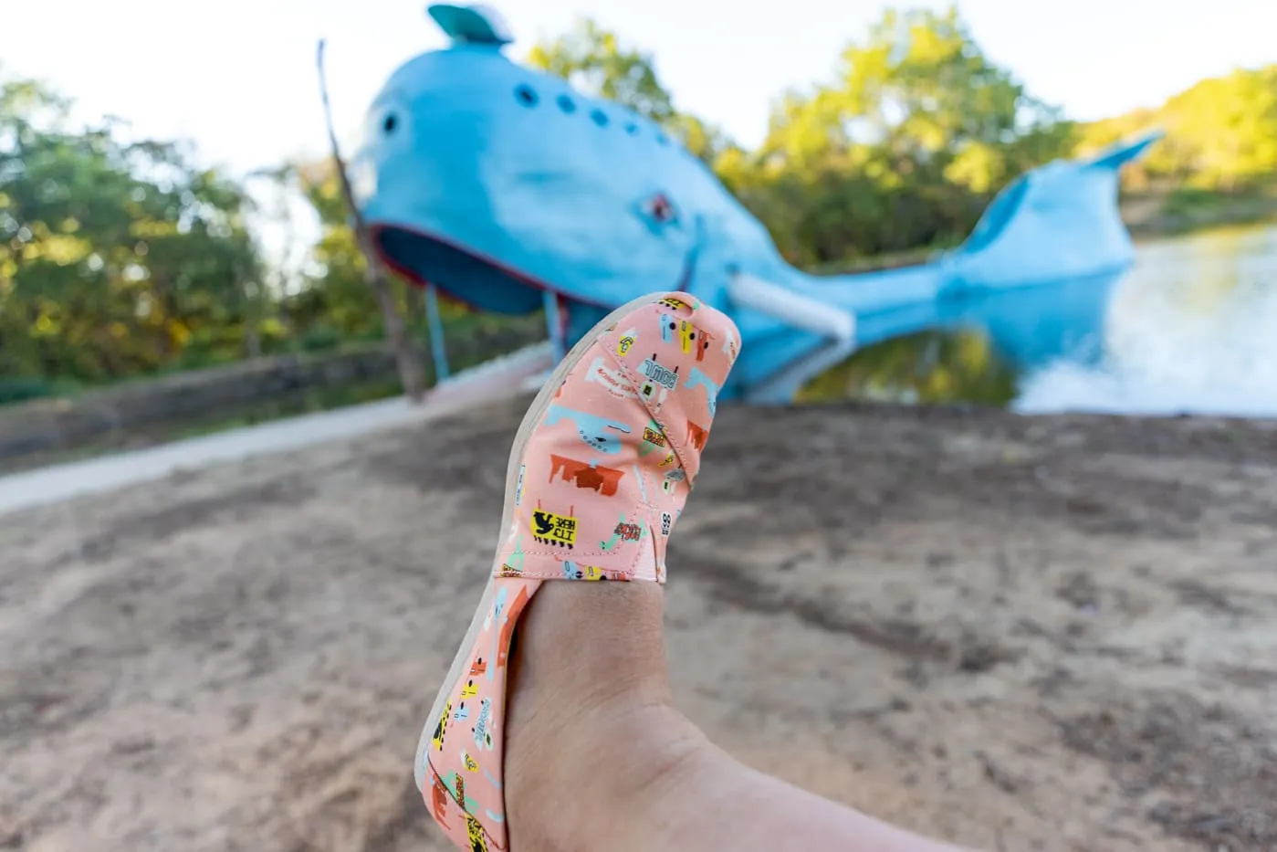 Blue Whale of Catoosa on Route 66 in Oklahoma - Route 66 Roadside Attraction