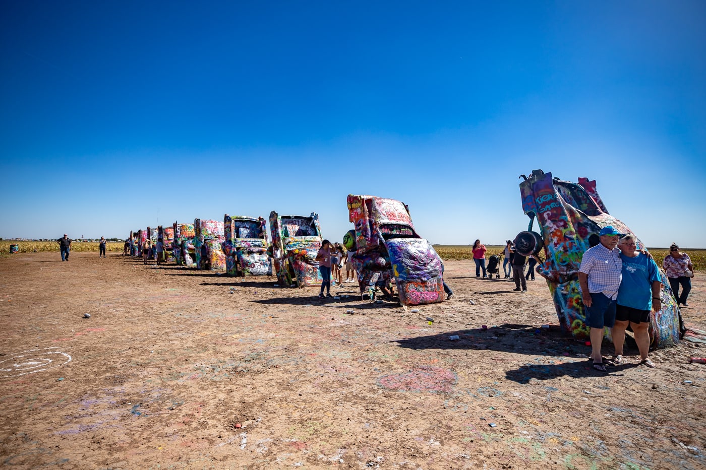 Cadillac Ranch in Amarillo, Texas Route 66 roadside attraction