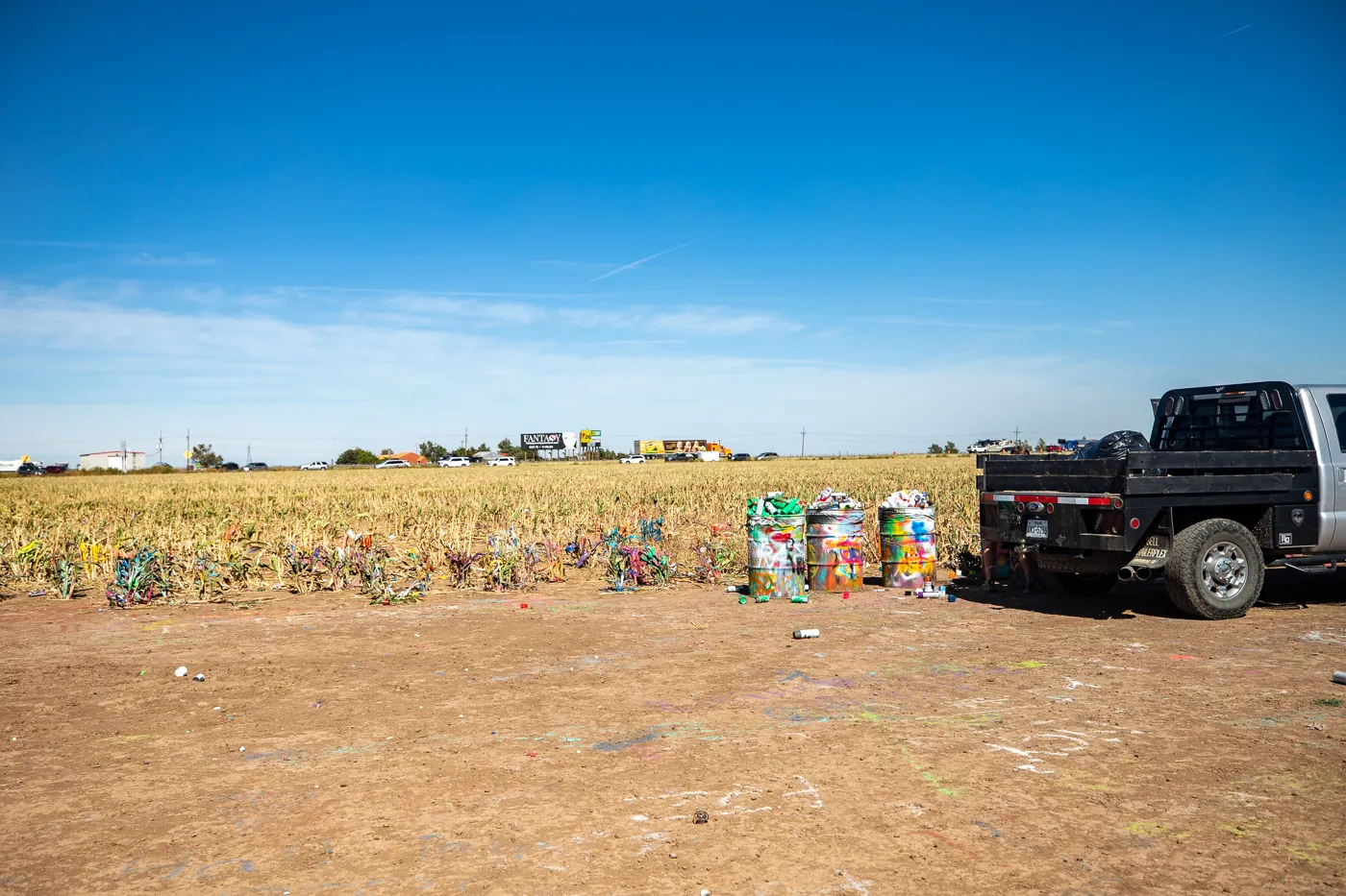 Cadillac Ranch in Amarillo, Texas Route 66 roadside attraction