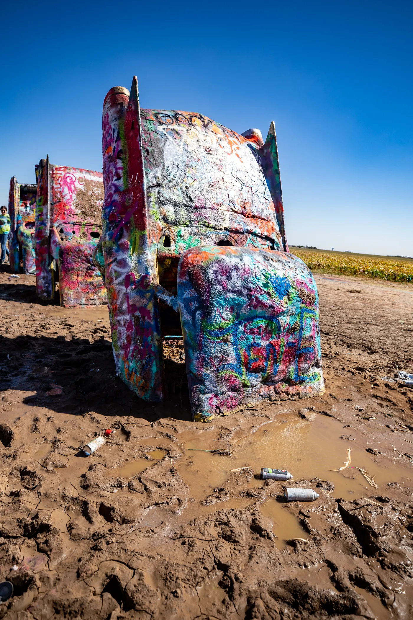 Cadillac Ranch in Amarillo, Texas Route 66 roadside attraction