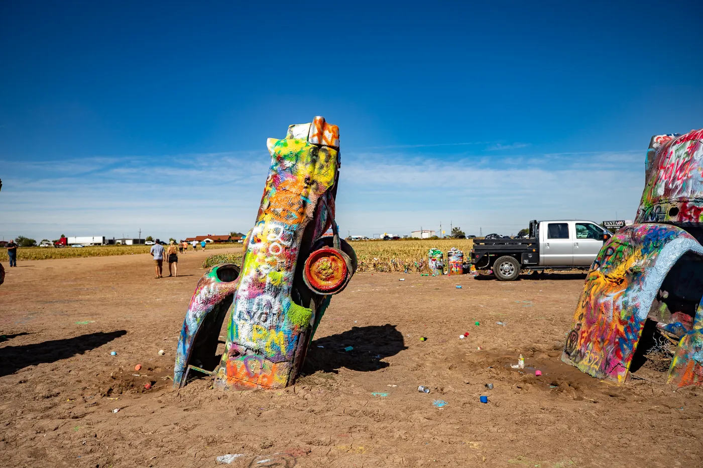 Cadillac Ranch in Amarillo, Texas Route 66 roadside attraction