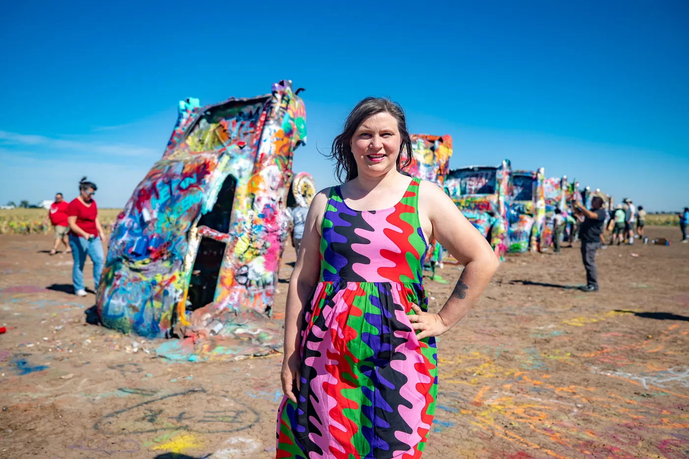 Cadillac Ranch in Amarillo, Texas Route 66 roadside attraction