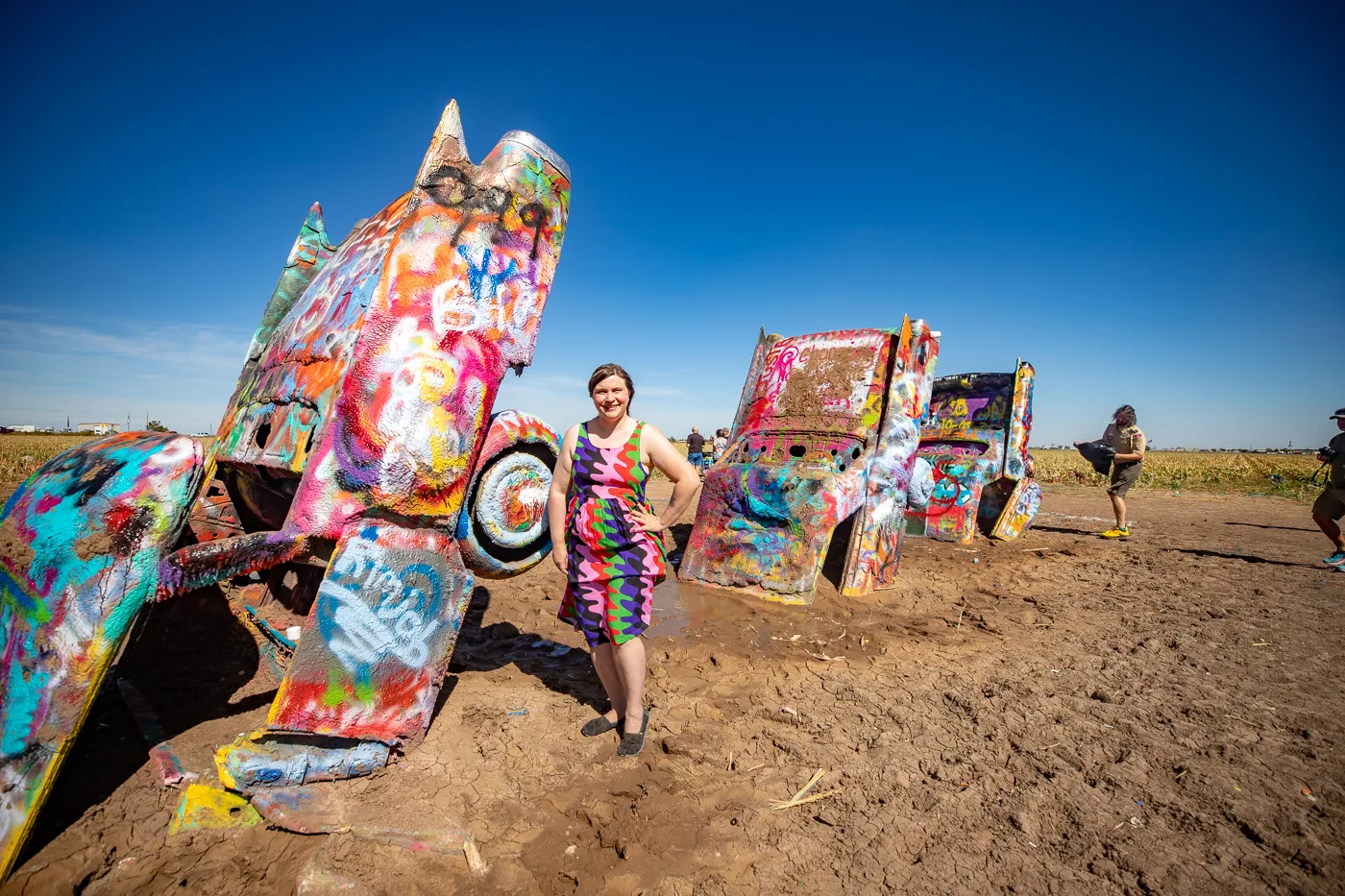 Cadillac Ranch in Amarillo, Texas Route 66 roadside attraction