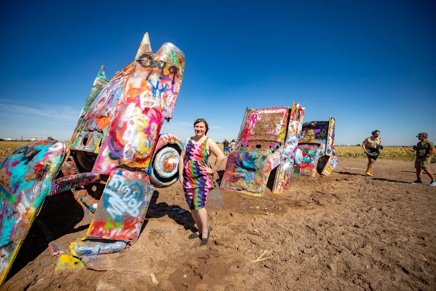 Cadillac Ranch in Amarillo, Texas Route 66 roadside attraction