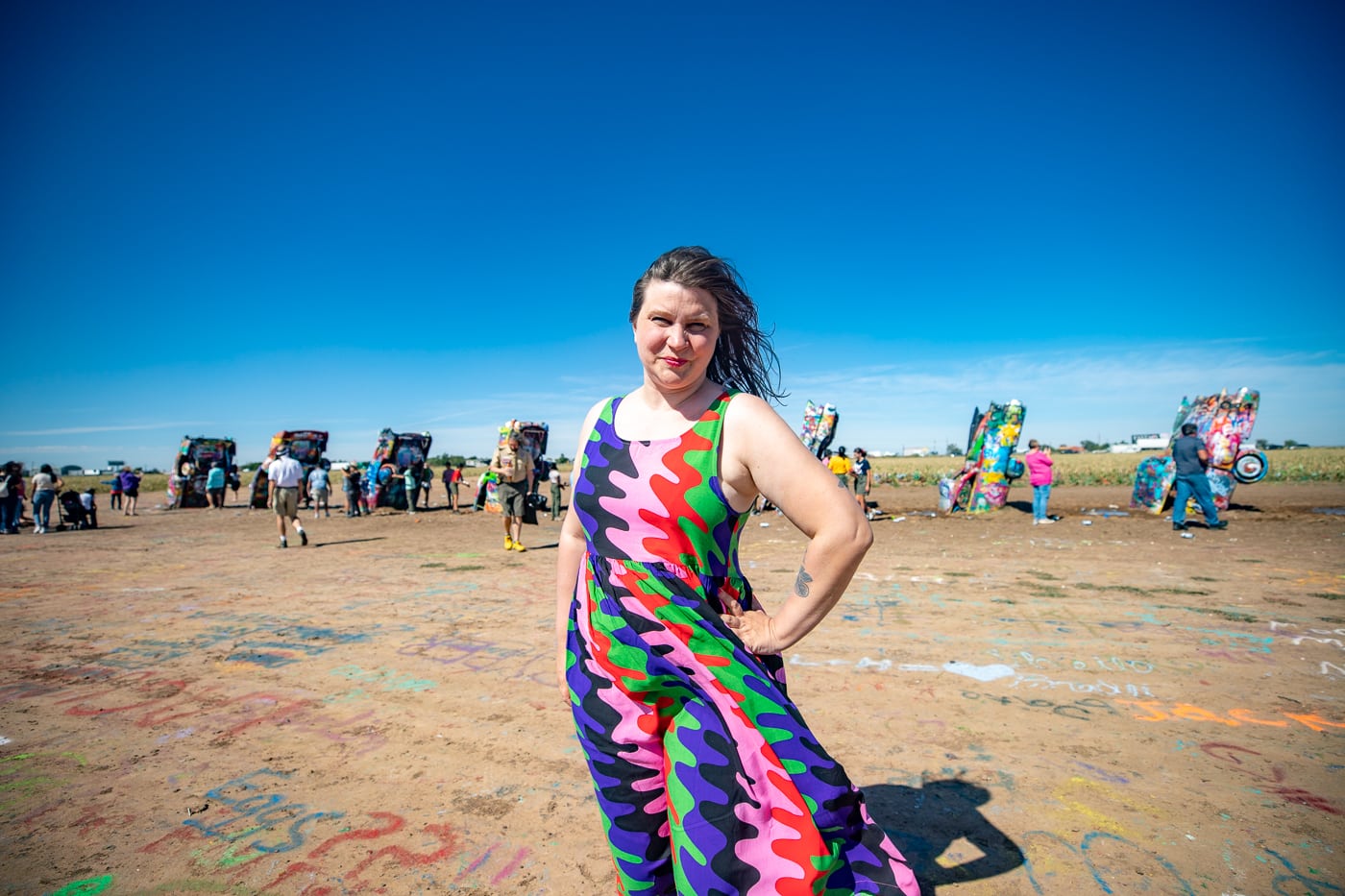 Cadillac Ranch in Amarillo, Texas Route 66 roadside attraction