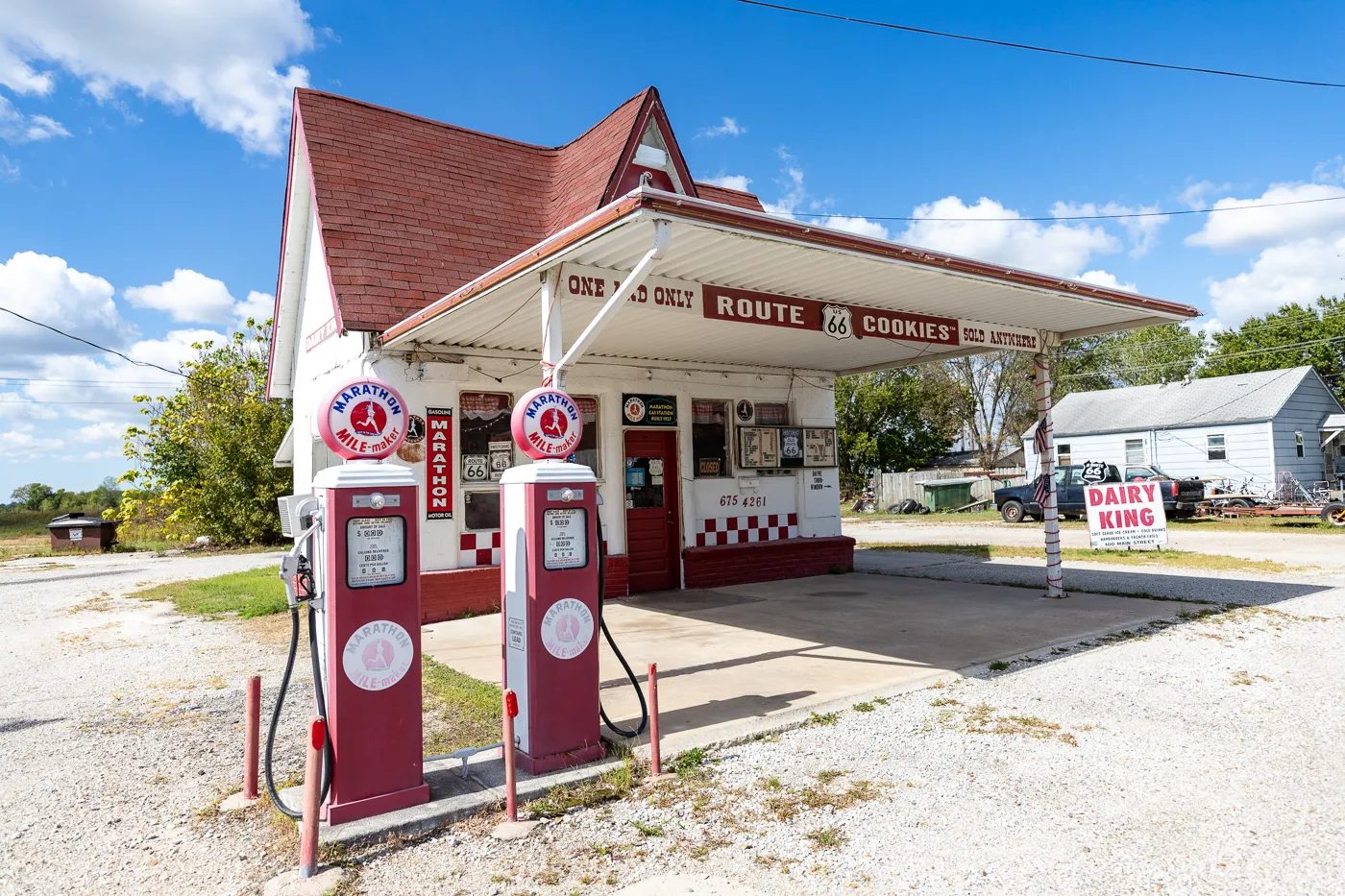 Dairy King in Commerce, Oklahoma Route 66 attraction