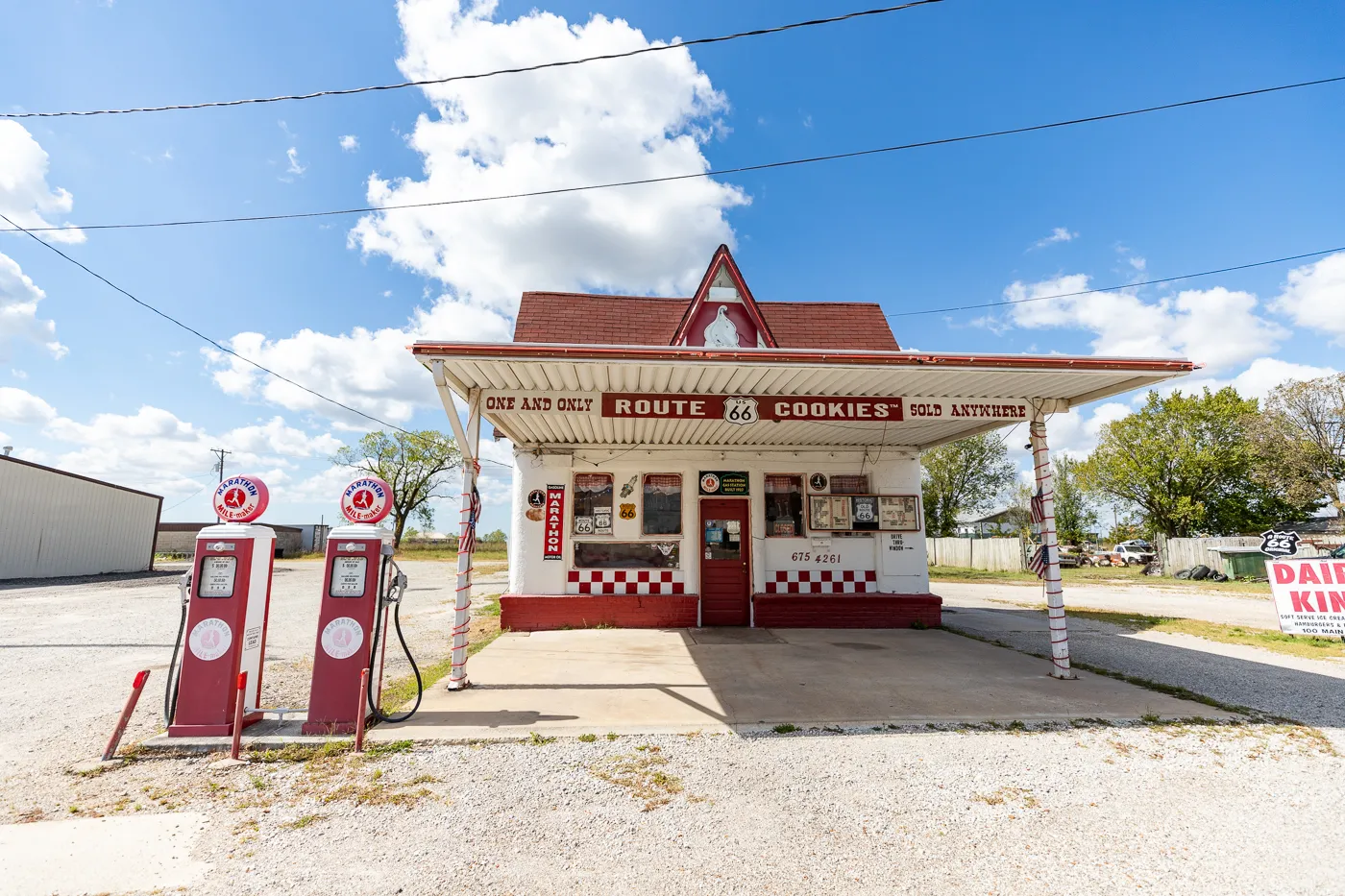 Dairy King in Commerce, Oklahoma Route 66 attraction