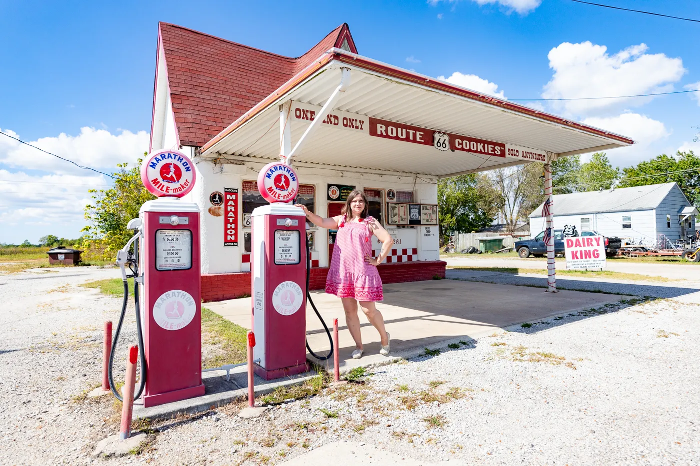 Dairy King in Commerce, Oklahoma Route 66 attraction