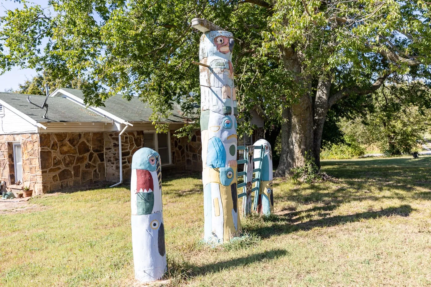 Ed Galloway's Totem Pole Park in Foyil, Oklahoma