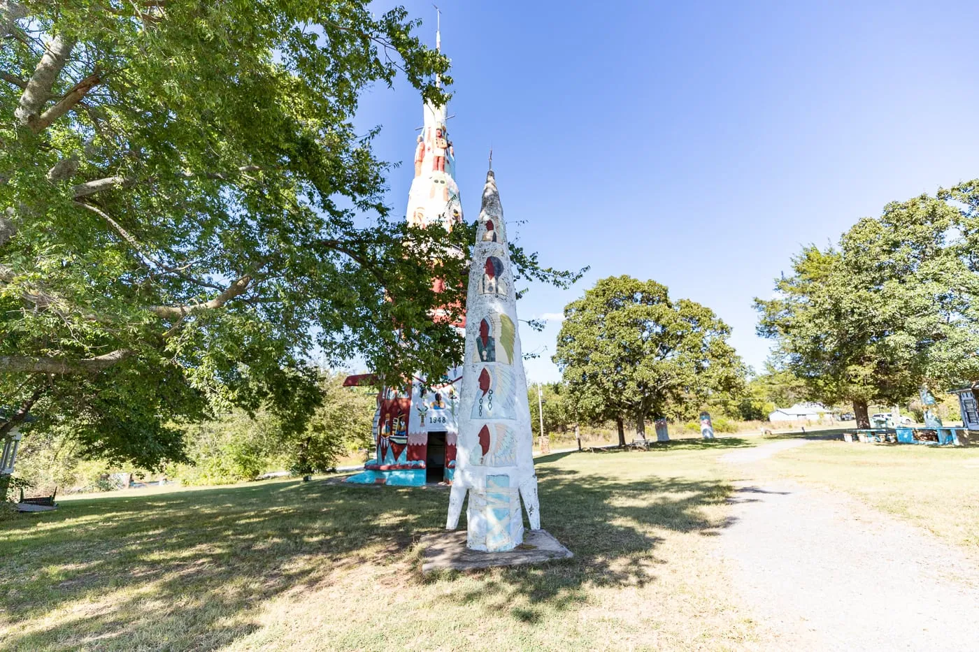 Ed Galloway's Totem Pole Park in Foyil, Oklahoma