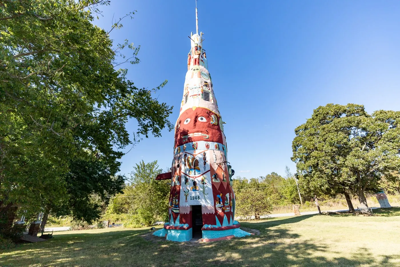 Ed Galloway's Totem Pole Park in Foyil, Oklahoma