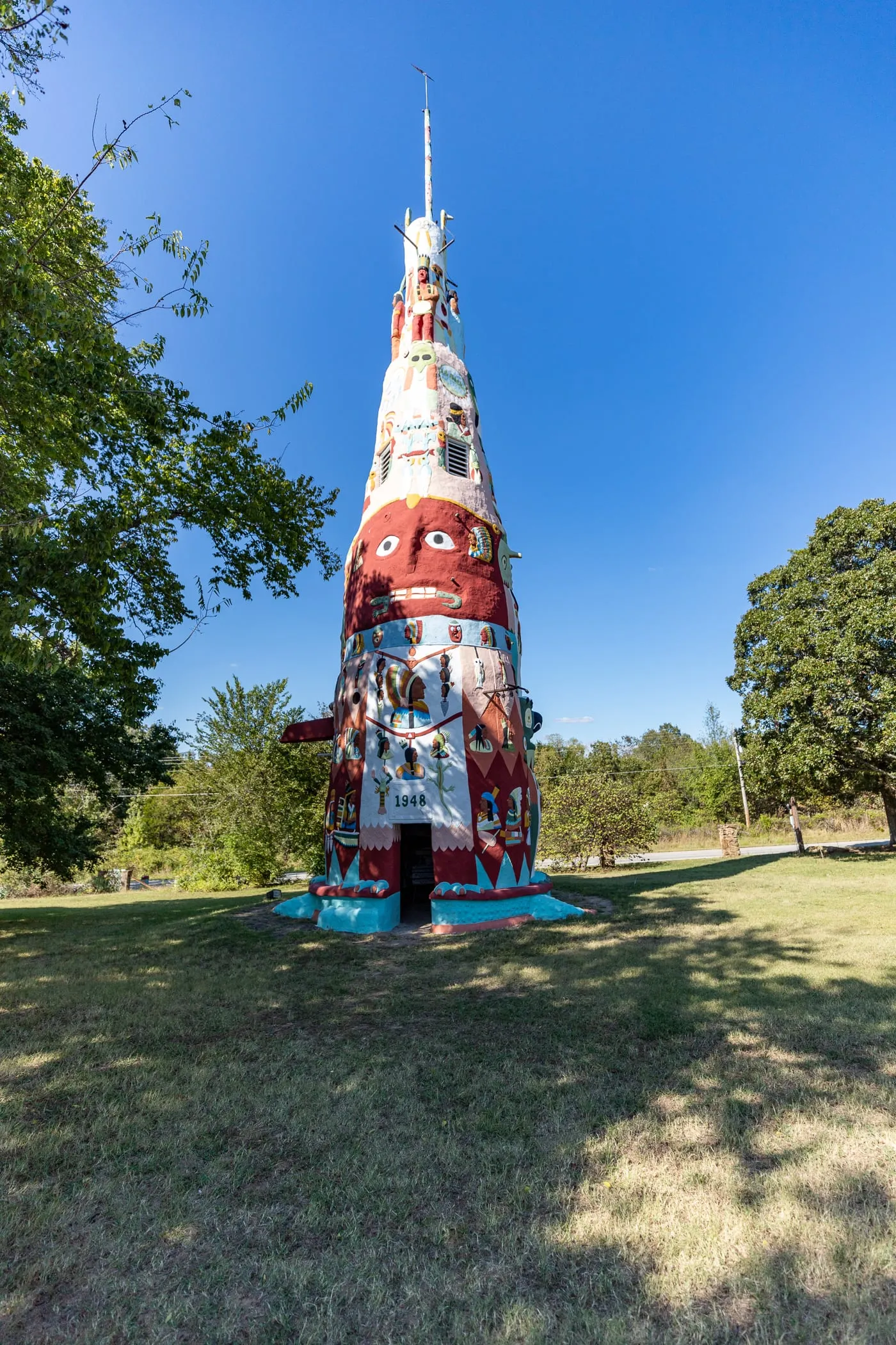 Ed Galloway's Totem Pole Park in Foyil, Oklahoma