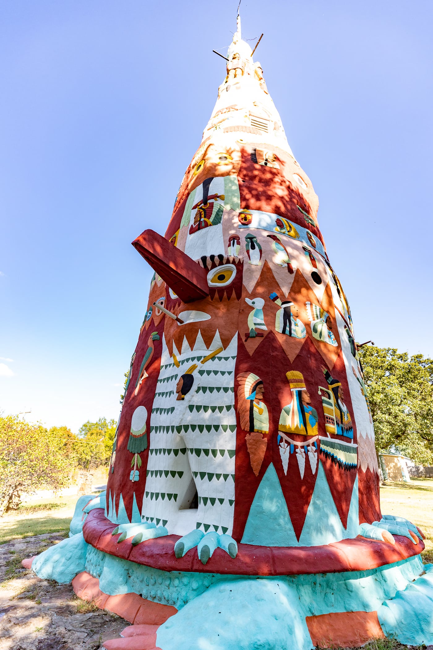 Ed Galloway's Totem Pole Park in Foyil, Oklahoma