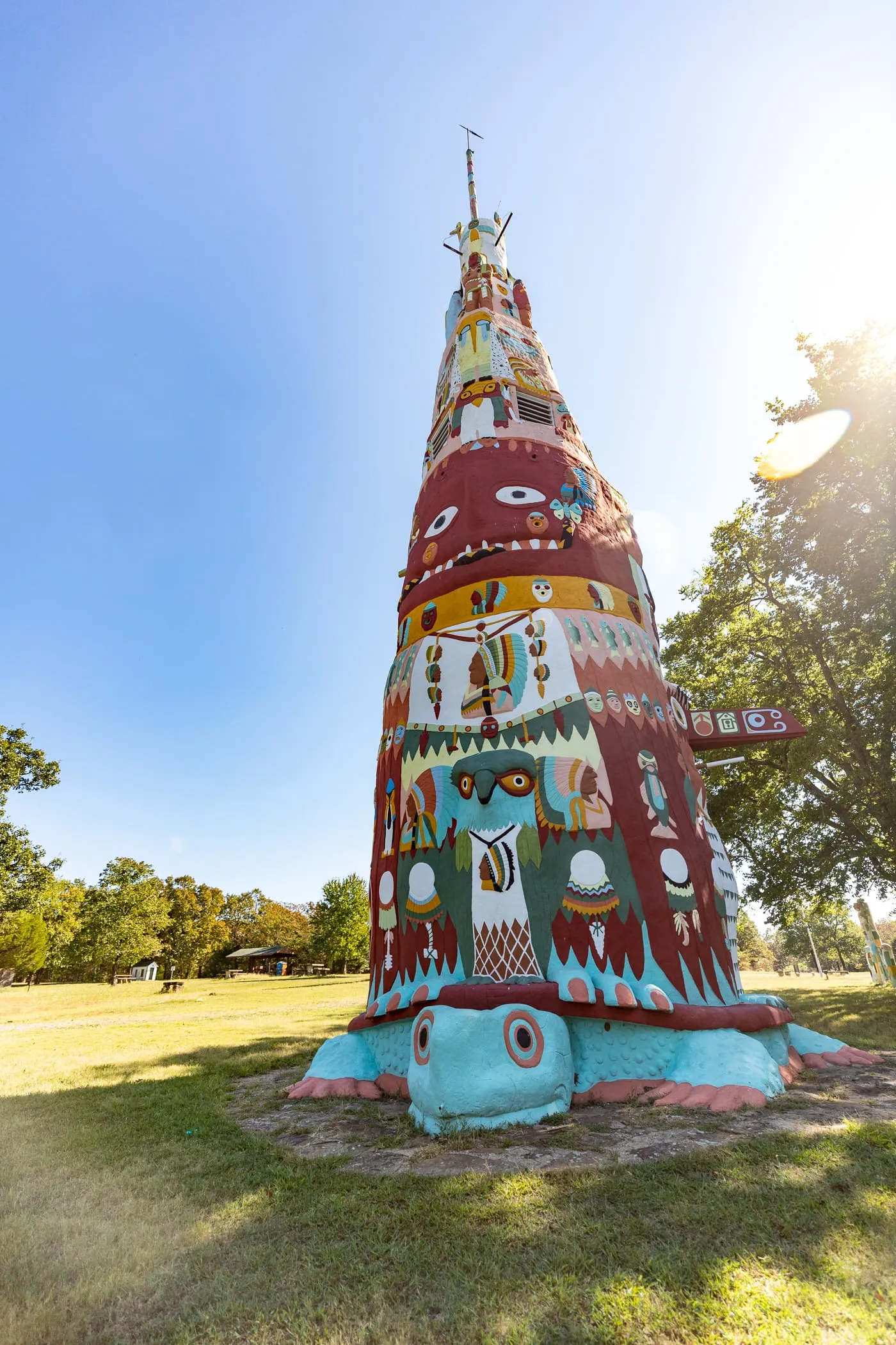 Ed Galloway's Totem Pole Park in Foyil, Oklahoma