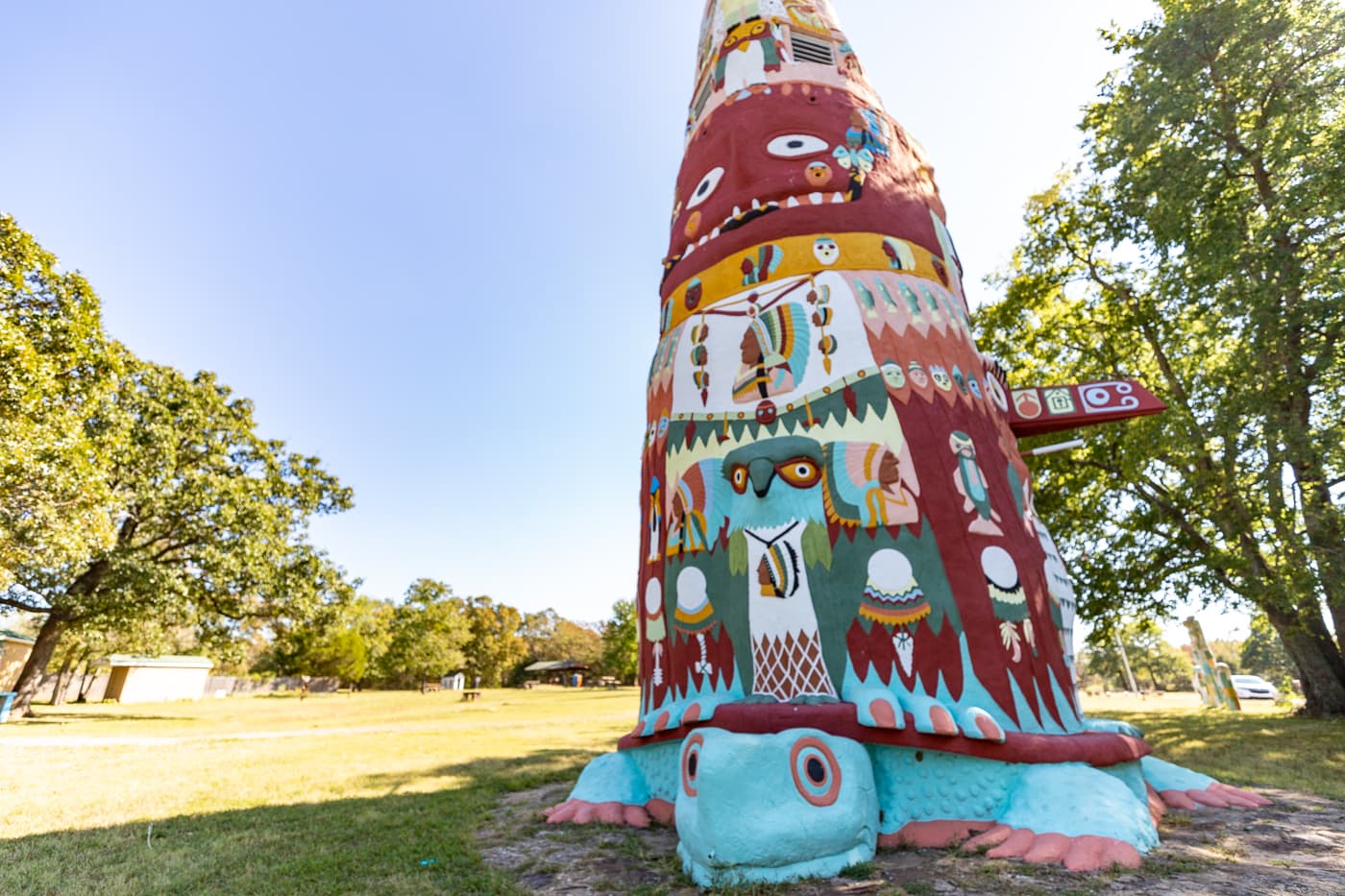 Ed Galloway's Totem Pole Park in Foyil, Oklahoma