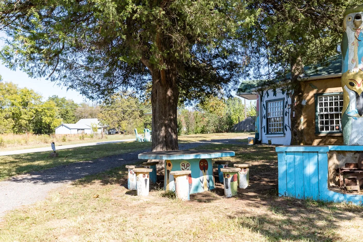 Ed Galloway's Totem Pole Park in Foyil, Oklahoma