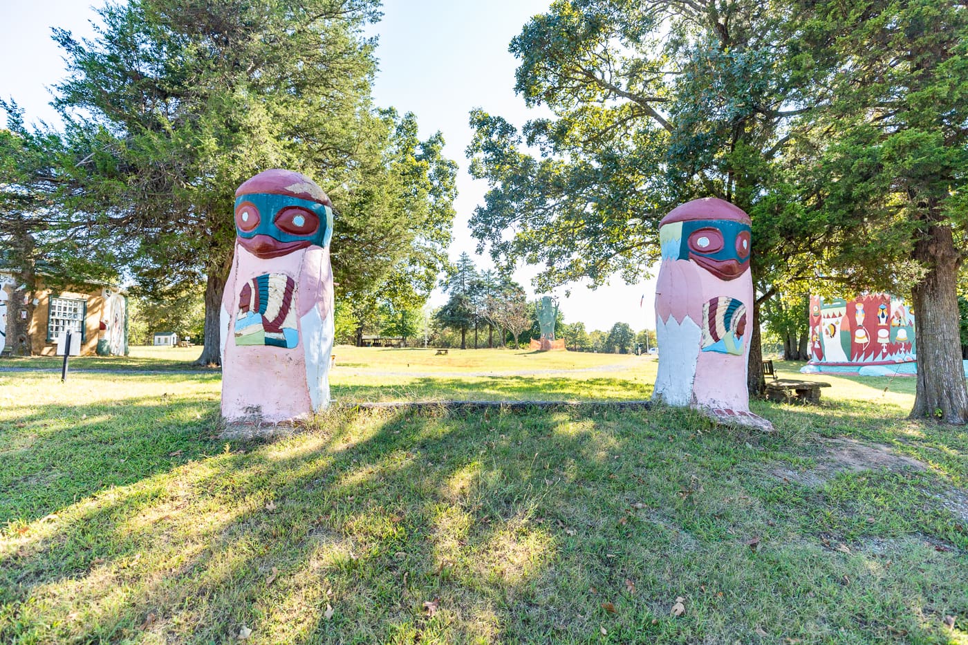 Ed Galloway's Totem Pole Park in Foyil, Oklahoma