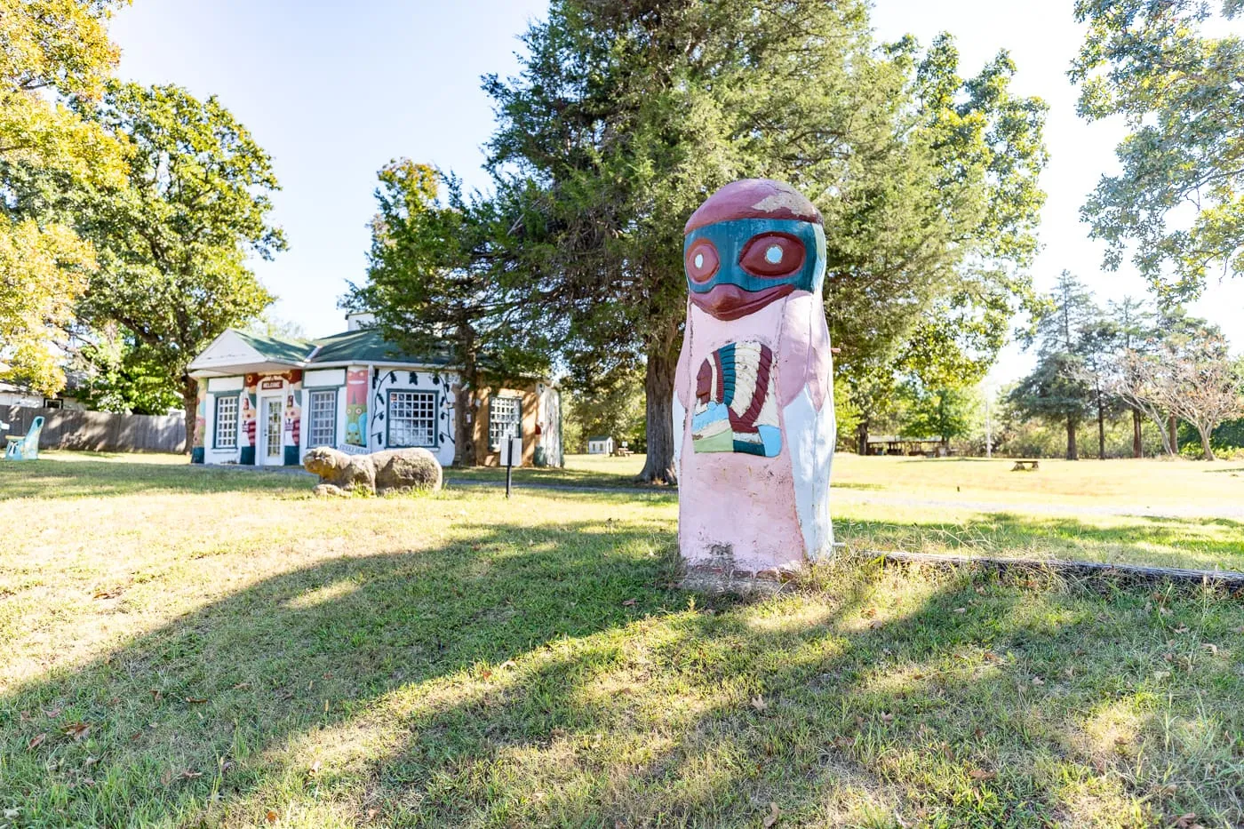 Ed Galloway's Totem Pole Park in Foyil, Oklahoma