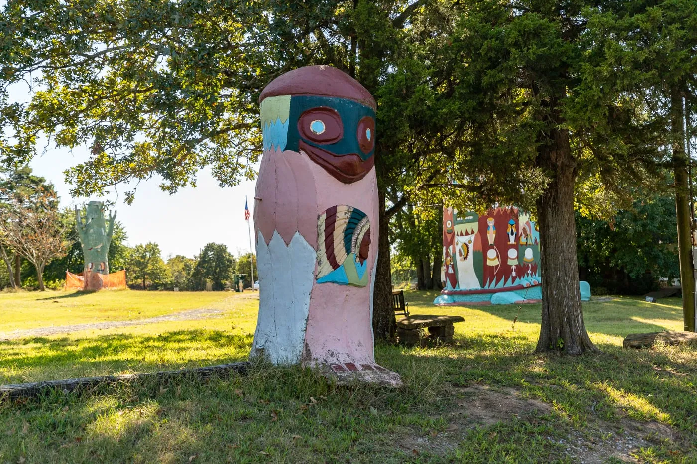 Ed Galloway's Totem Pole Park in Foyil, Oklahoma