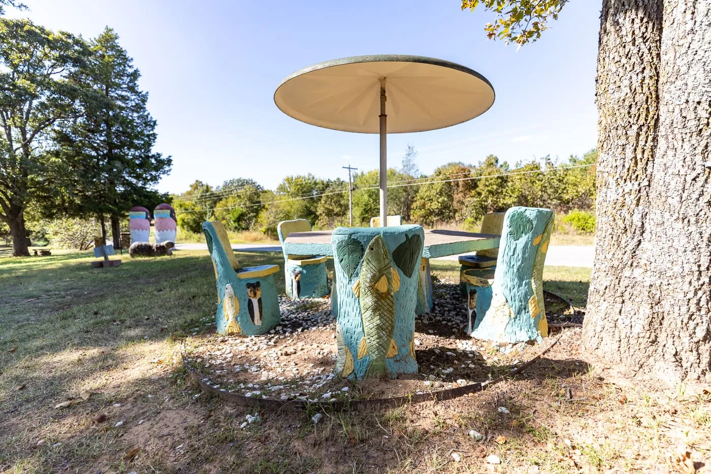 Ed Galloway's Totem Pole Park in Foyil, Oklahoma