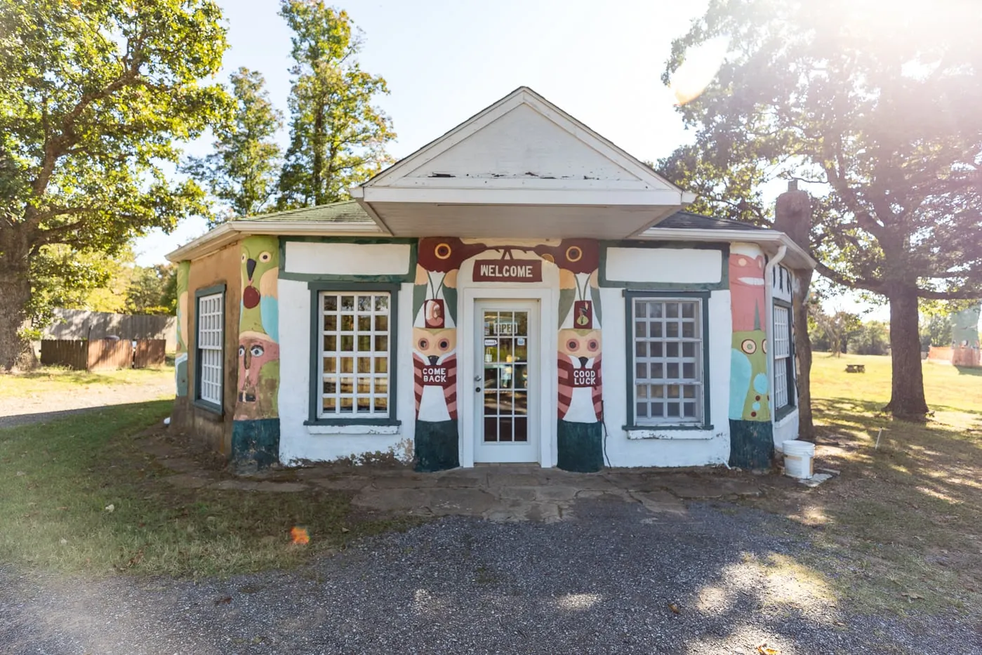 Ed Galloway's Totem Pole Park in Foyil, Oklahoma