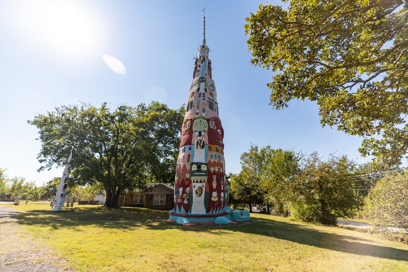 Ed Galloway's Totem Pole Park in Foyil, Oklahoma