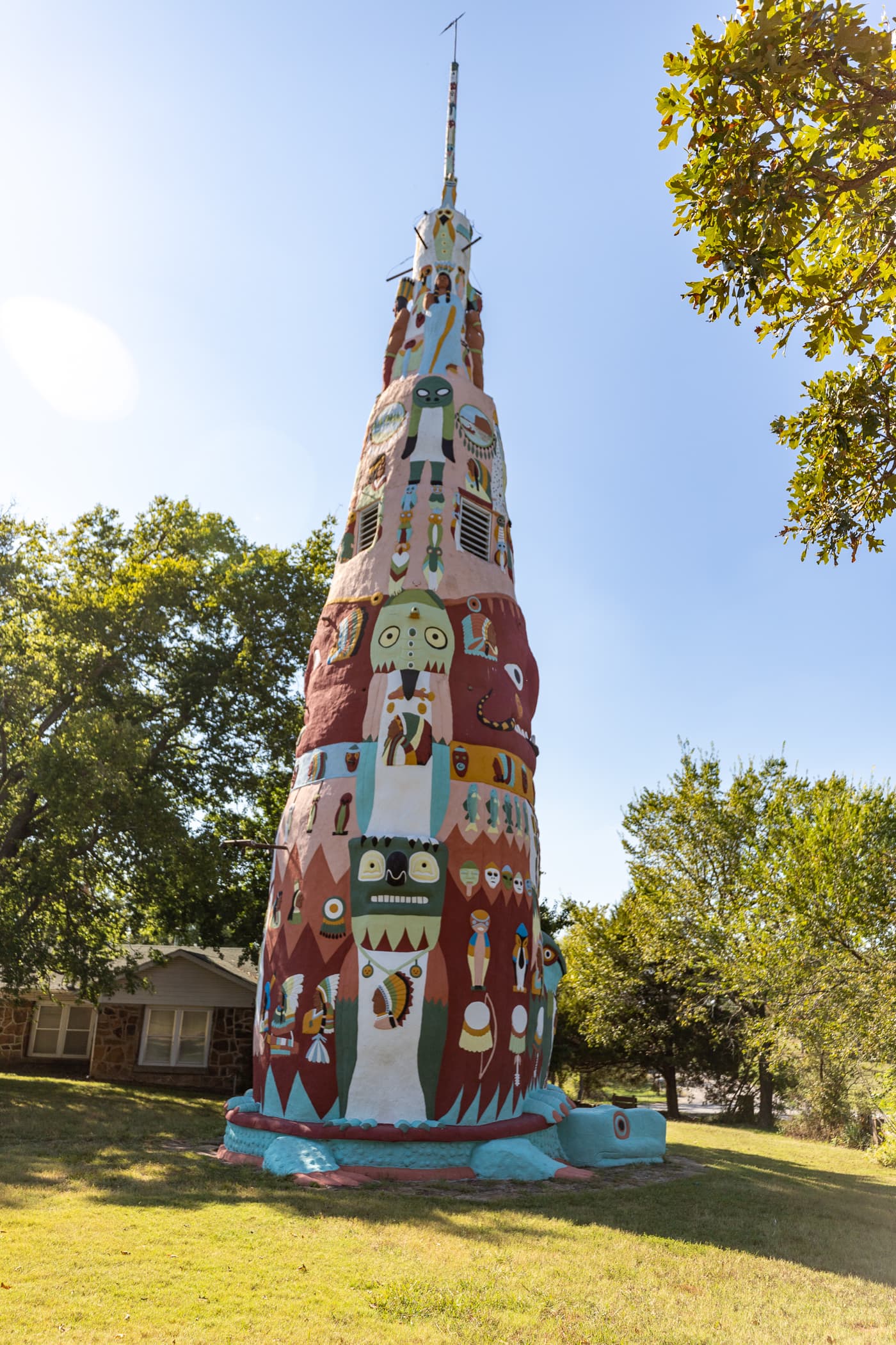 Ed Galloway's Totem Pole Park in Foyil, Oklahoma