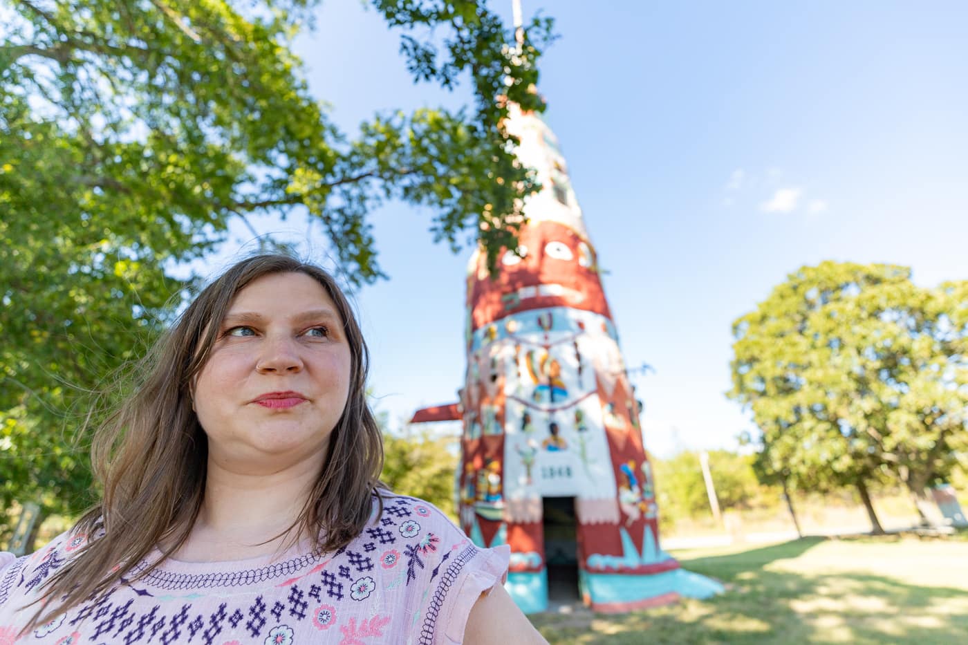 Ed Galloway's Totem Pole Park in Foyil, Oklahoma