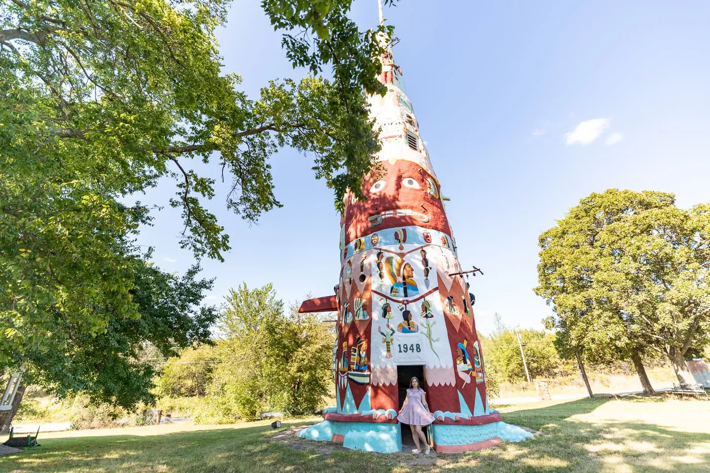 Ed Galloway's Totem Pole Park in Foyil, Oklahoma